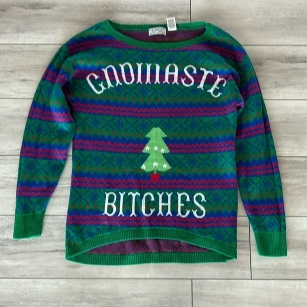 Isabellas closet size large ugly christmas sweater naughty xmas